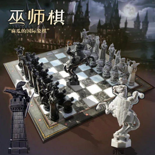 Set de Ajedrez Mágico de Hogwarts – Juego de Rol Wizard Chess de Harry Potter para Niños