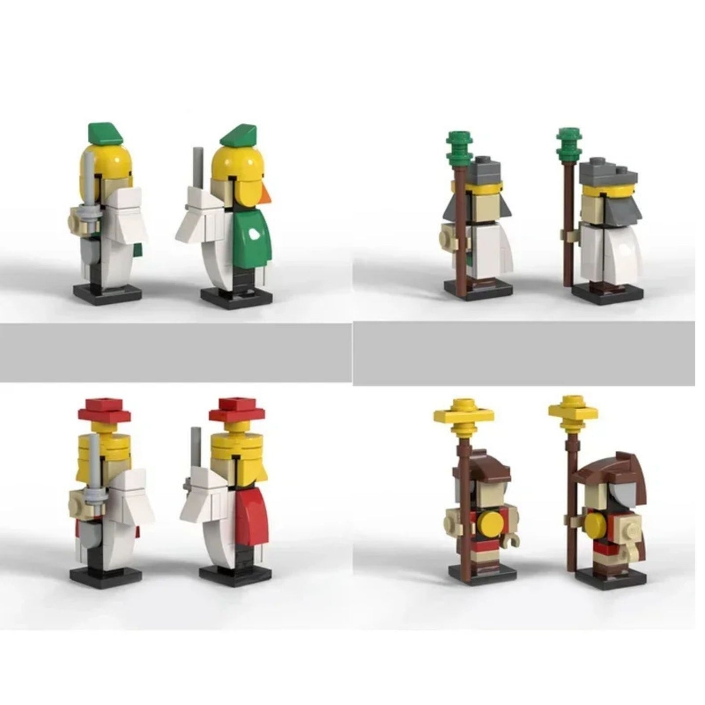 Set de Ajedrez de Lujo con Bloques – Diseño Militar Creativo para Juego y Decoración